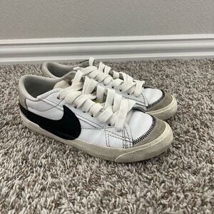 Mens White and Black Sneakers